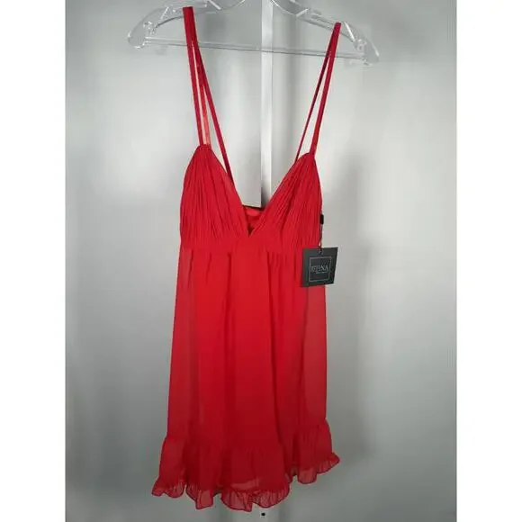 Ieena for Mac Duggal 70194 Red Mini Dress Size US 4 NWT - Picture 4 of 9